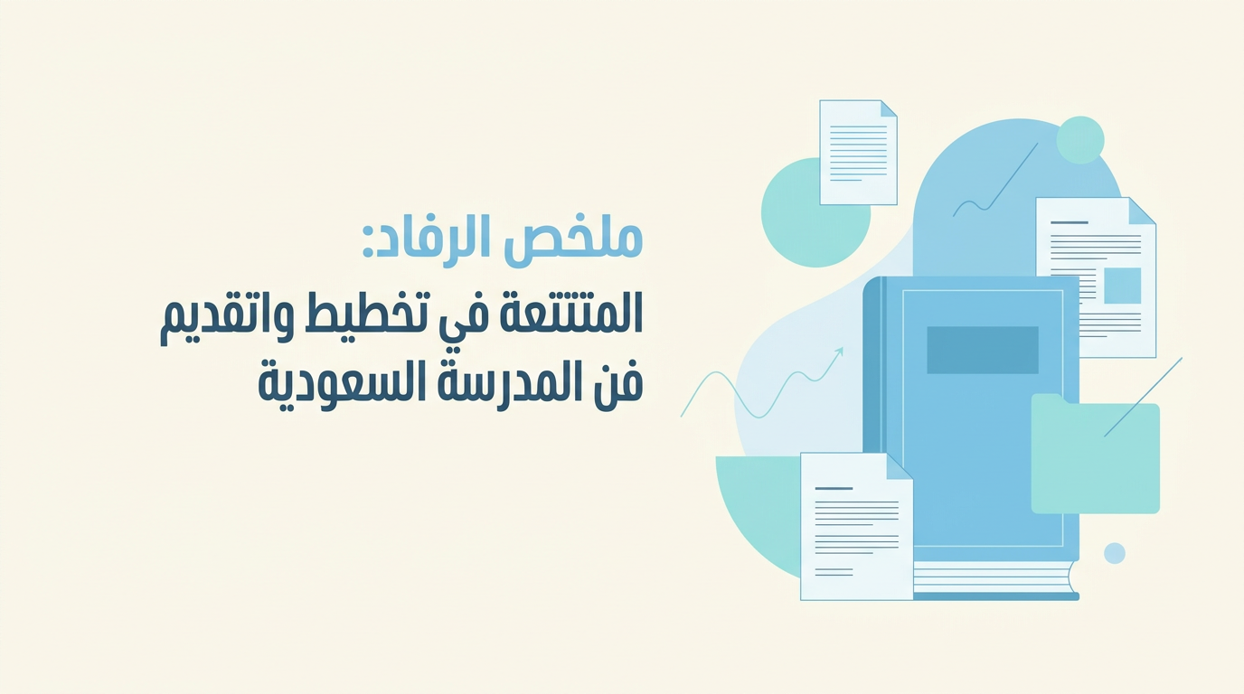 غلاف: خلاصة رِفاد: جدارة التخطيط والتقييم في المدرسة السعودية